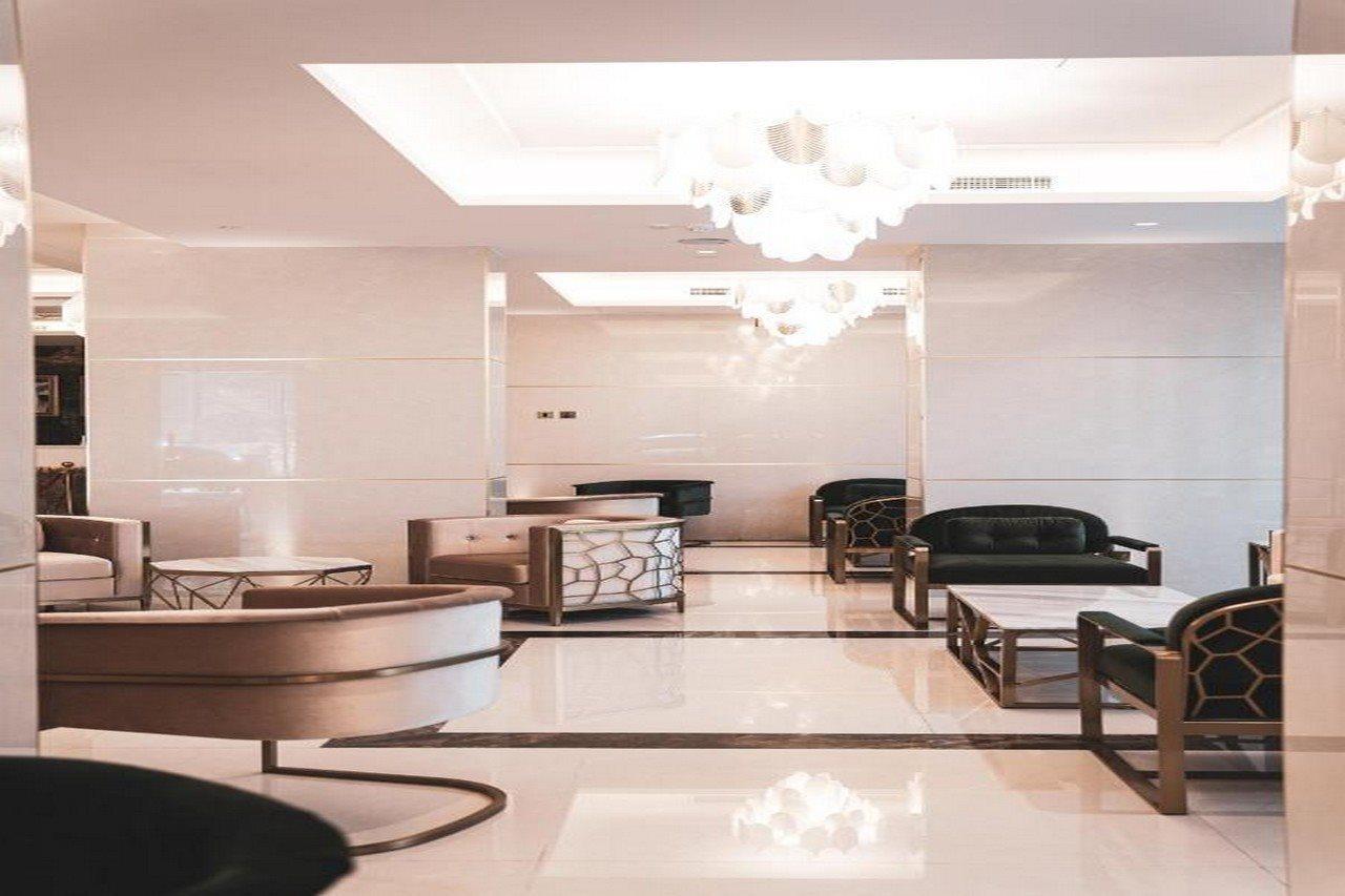 He Hotel Apartments Dubái Exterior foto Lobby